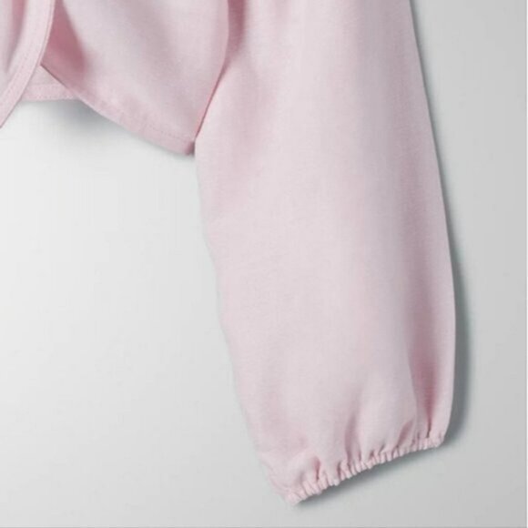 Aritzia Wilfred Venus Magnolia Cropped Tie front Blouse - Picture 4 of 12